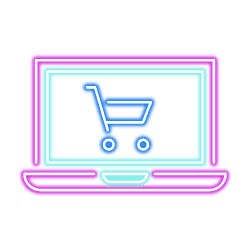 Online Marketing 4 laptop cart blue pink